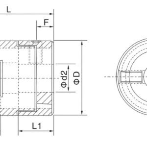 EP6-20 Set Screw Oldham Coupling